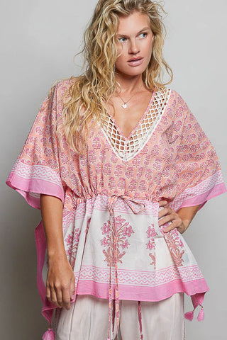Umgee Ruffle Sleeve Babydoll Dress
