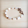 Genuine Rectangle Freshwater Pearl & Copper Bracelet 812c