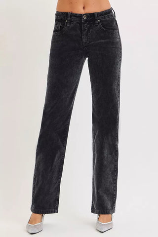 RISEN Full Size Button Fly Cropped Bootcut Jeans