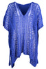 Cutout V-Neck Cover-Up with Tassel