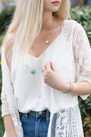 Perfectly Linked Two Toned Necklace