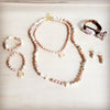 Frosted Sunstone & White Turquoise Drop Earrings 200ba