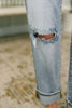 Alex Mid Rise Boyfriend Jean with Bandana Loop