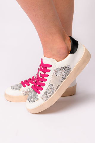 Another Round Sneakers in Gold Sequins