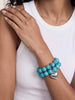 Luck and Love Turquoise Heart Bracelet Set