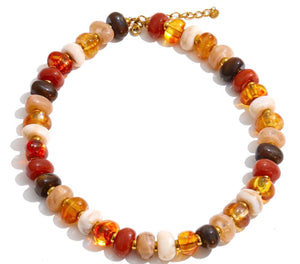 Pre Order - Fall Beaded Necklace & Bracelet
