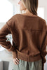 Back to Life V-Neck Sweater in Mocha - SALE