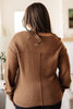 Back to Life V-Neck Sweater in Mocha - SALE