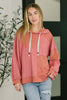 Balloon Sleeve Cut Sew Sweater Knit Top in Mauve