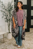 Bella Vida Open Front Floral Print Kimono