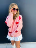 PREORDER: Be Mine Sequin Heart Cardigan in Three Colors