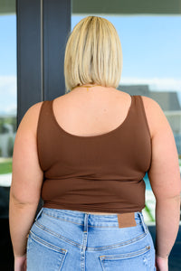 Carefree Seamless Reversible Tank in Brown