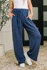 Certified Chiller Contrast Stripe Straight Leg Bottoms in Navy