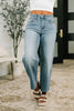 Claudia Mid Rise Wide Leg Ankle Jean