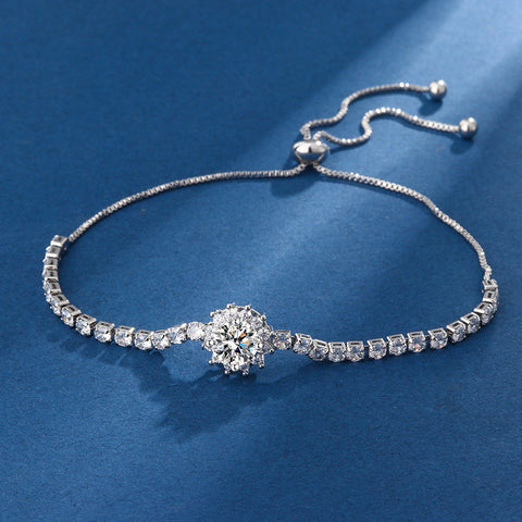 18K Gold-Plated Czech Diamond Bracelet