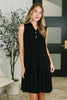 Coral Sands Collared Tank Dress in Black