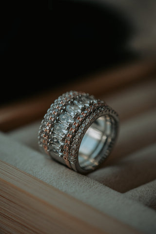 Celestial Radiance Silver Ring