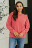 Daily Ease Mineral Wash Pullover in Ruby