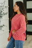 Daily Ease Mineral Wash Pullover in Ruby