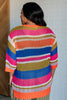 Deep Thoughts Striped Loose Knit Top