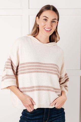 Deep Thoughts Striped Loose Knit Top