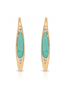 Turquoise Solstice Hoops