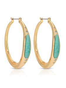 Turquoise Solstice Hoops
