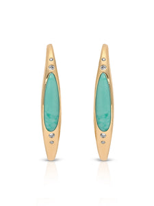 Turquoise Solstice Hoops
