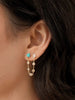 Double Piercing Turquoise Earrings