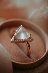 Wyona Pink Triangle Morganite Rose Gold Ring