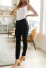 Edith Mid Rise Classic Slim Jeans in Black