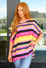 Essential Blouse in Yellow and Pink Multi Stripe