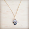 **Gilded Black Agate Necklace 257ma