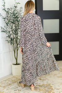 Fiercely Feminine Leopard Print Maxi Dress