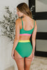Fiji Color Block Swim Top