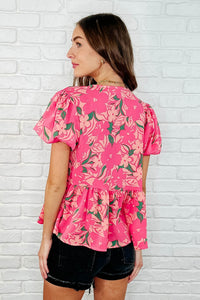 Floral Fling Puff Sleeve Blouse