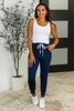 Giving the Run Around Joggers in Navy
