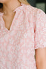 Growing Together Notch Neck Puff Sleeve Top