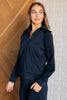 Hamptons Travel Half Zip Pullover in Navy