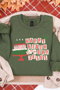 Happy Birthday Jesus Cake Tee or Sweatshirt
