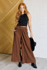 Harmony High Rise Wide Leg Pants in Brown