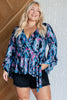 Have it All Angel Sleeve Top in Abstract Magenta