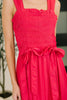 Hold Me Down Midi Dress in Fuchsia