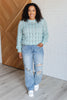 Hole In One Sheer Pointelle Knit Sweater