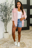 Hot & Unbothered Full Front Button Down Shacket in Pink