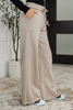 LOUNGE LINE WIDE LEG SWEATS IN ASH MOCHA