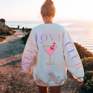 Self love club on back