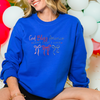 God bless America embroidered sweatshirt