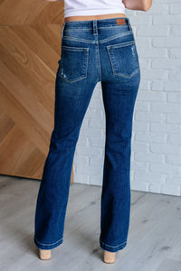 Judy Blue Mila Full Size Mid Rise Hand Sand & Destroy Bootcut Jeans