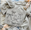 Bow collage embroidered sweatshirt
